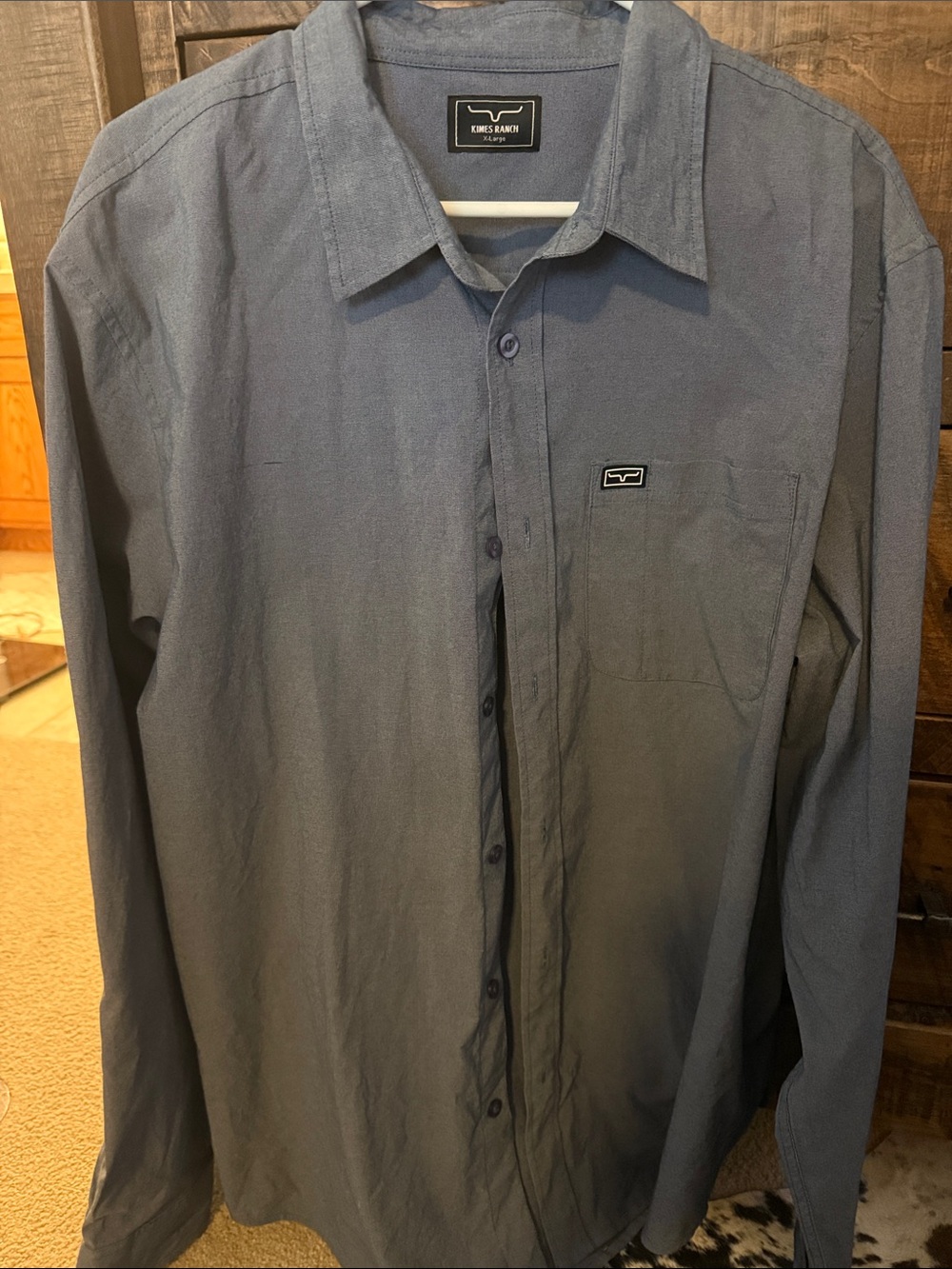 Kimes Ranch Men’s Button-Up Shirt - Slate